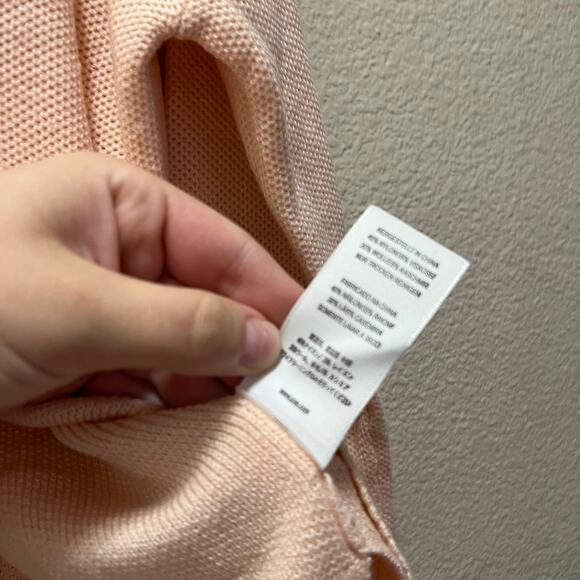 Joie Soft Blush Pink V-Neck Sweater Loose Knit Size Small Wool Cashmere Blend - Picture 6 of 7